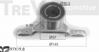 TREVI AUTOMOTIVE kd1116 -  Комплект ремня ГРМ